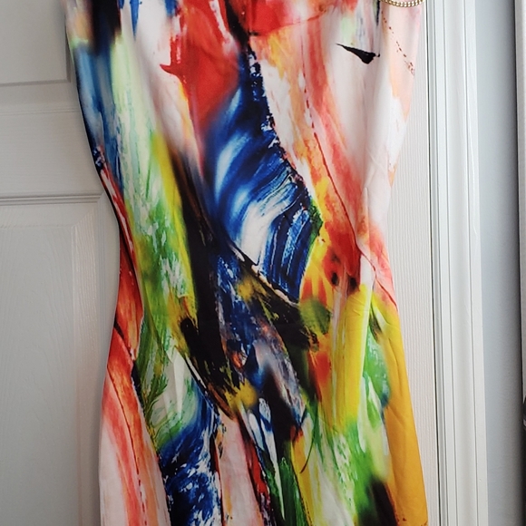SALE EVERYTHING MUST GO Stunning Multi Color Bodycon Mini Dress - Picture 8 of 12